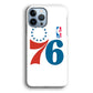 Philadelphia 76ers White iPhone 14 Pro Case