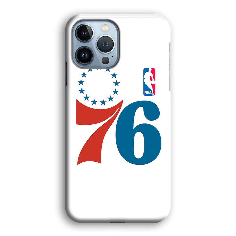 Philadelphia 76ers White iPhone 14 Pro Max Case