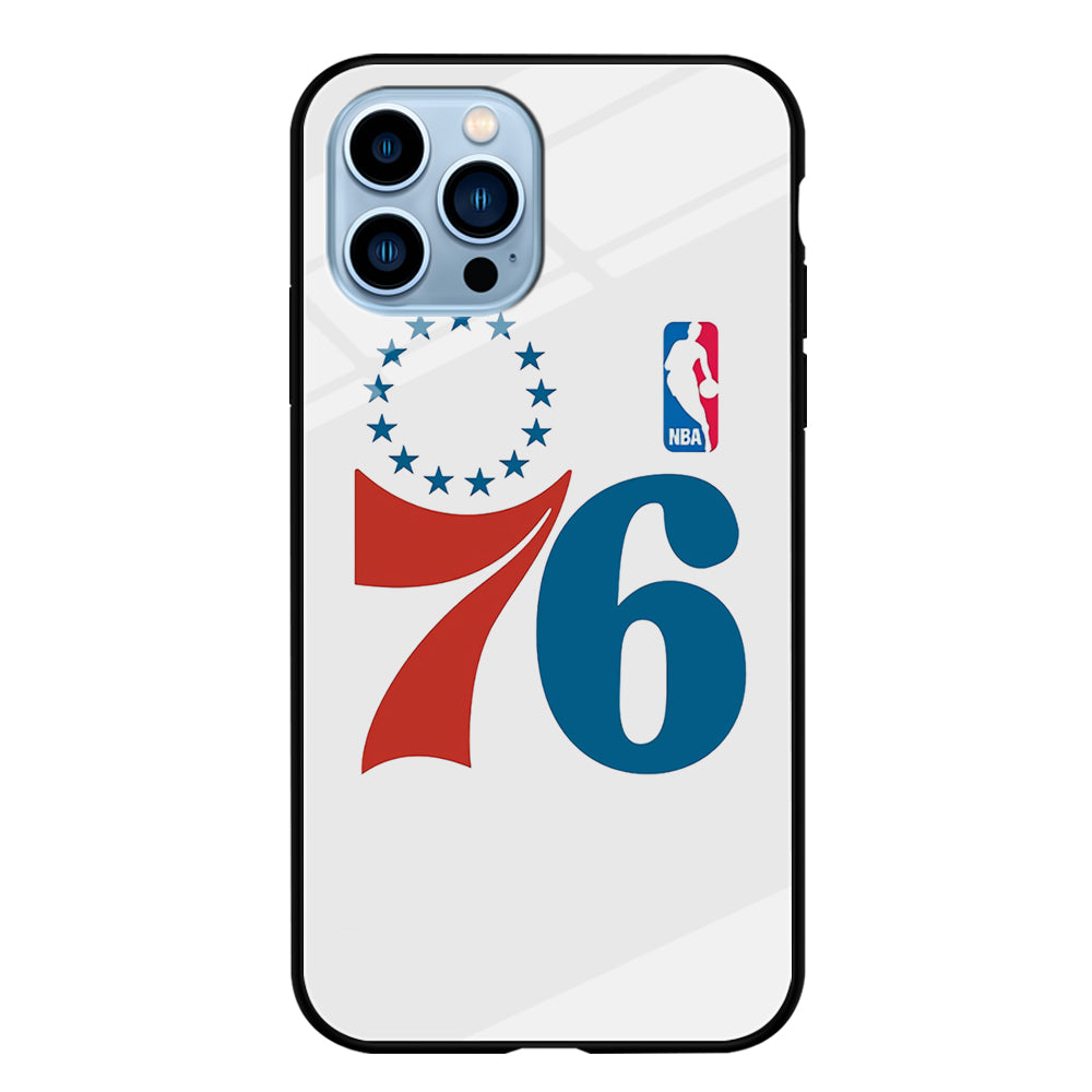 Philadelphia 76ers White iPhone 15 Pro Case