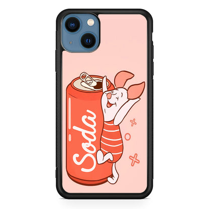 Piglet Winnie The Pooh Favorite Sodas iPhone 14 Plus Case