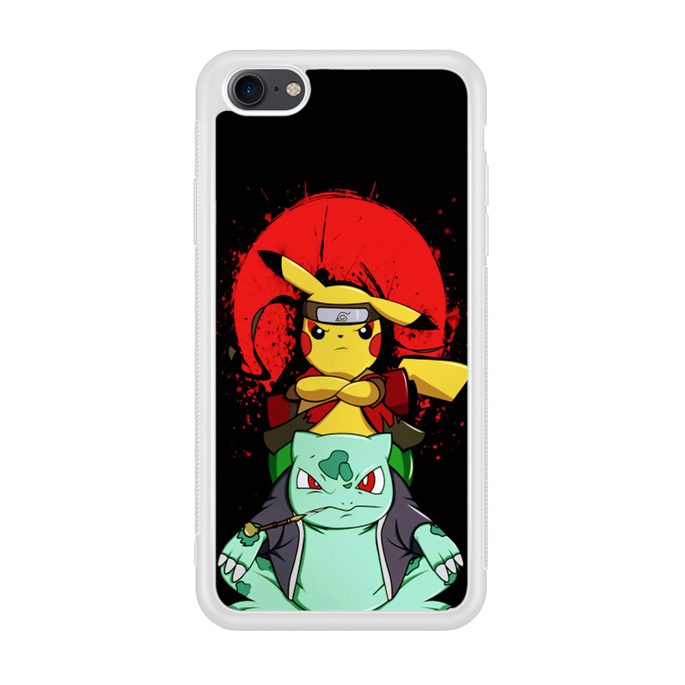 Pikachu Cosplay Naruto And Gamabunta iPhone 8 Case