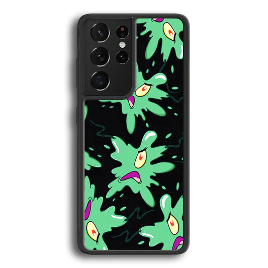 Plankton Flat Character Samsung Galaxy S23 Ultra Case - Ezzystore