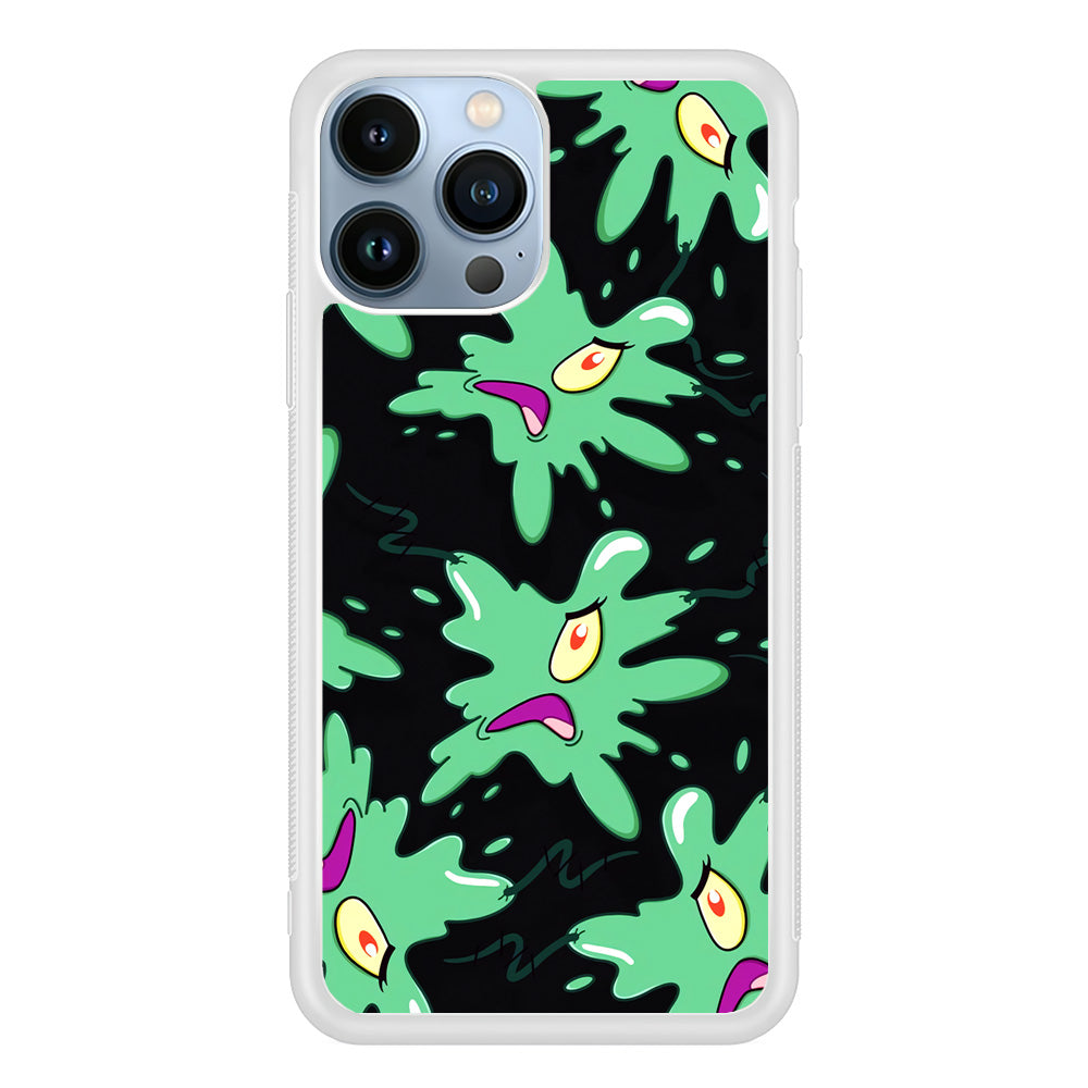 Plankton Flat Character iPhone 14 Pro Max Case