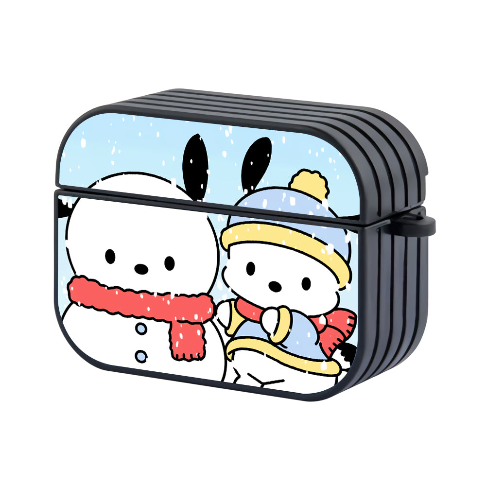 Pochacco Winter Moment Hard Plastic Case Cover For Apple Airpods Pro - Ezzystore