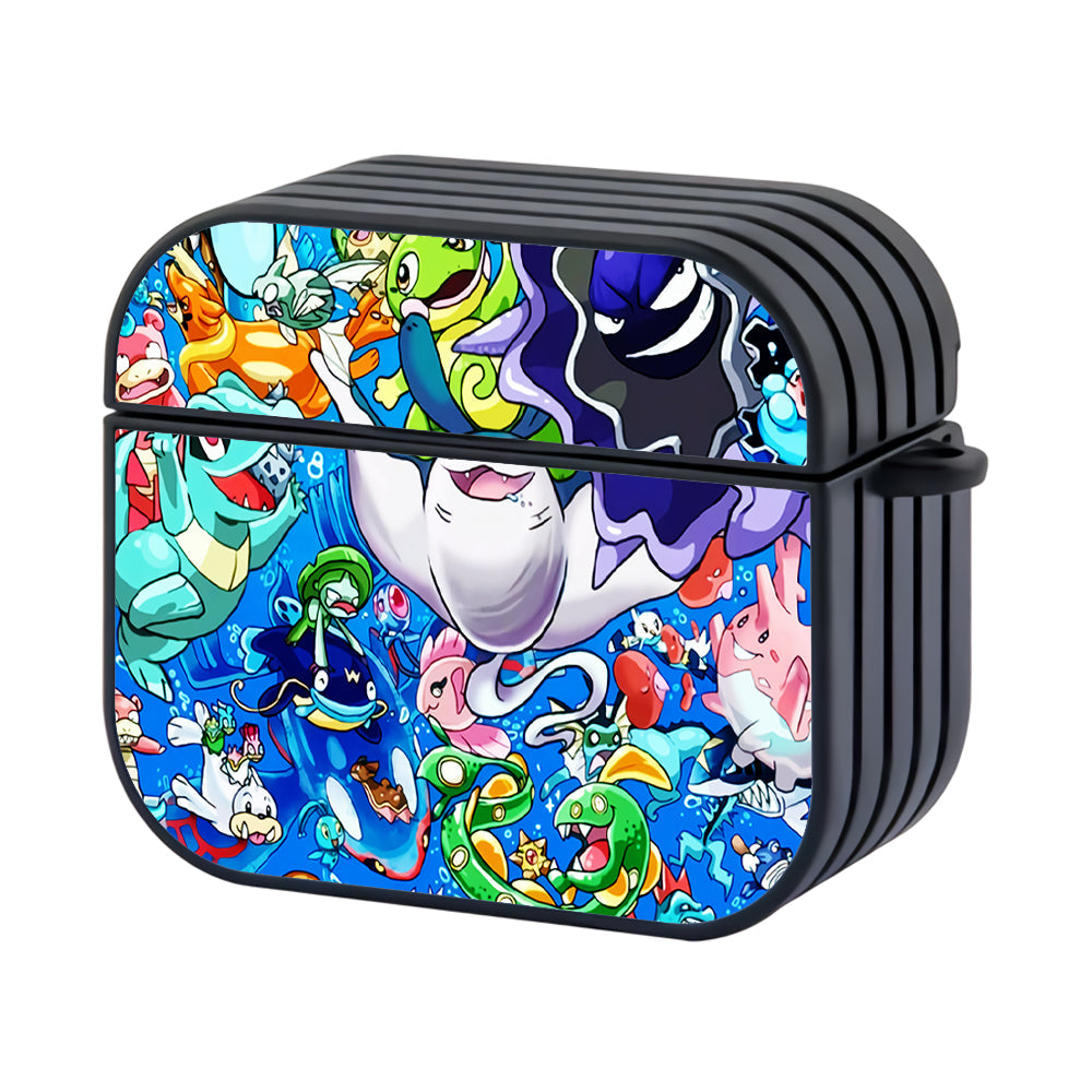 Pokemon Collection Of Water Type Hard Plastic Case Cover For Apple Airpods 4 - Ezzystore