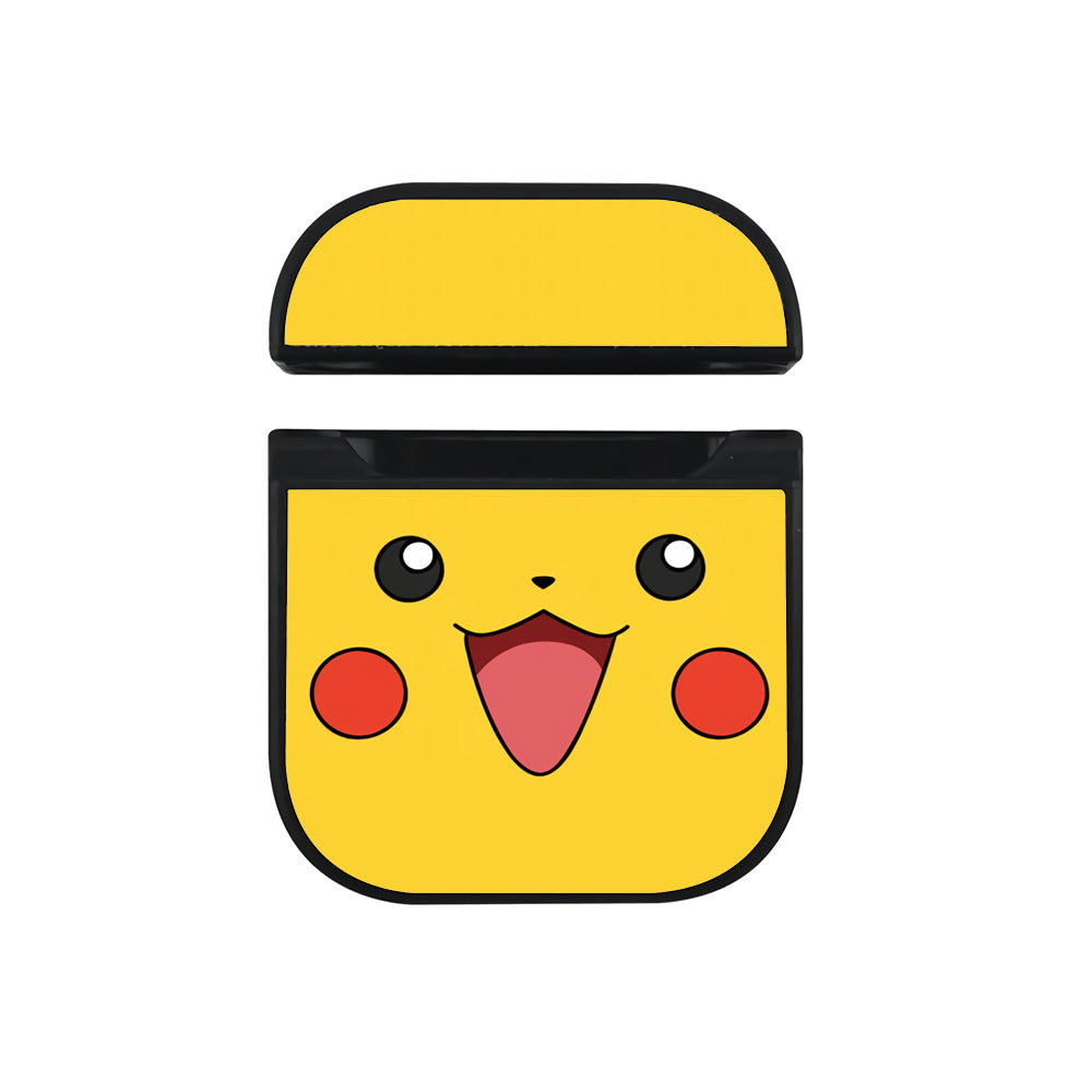 Pokemon Pikachu Face Hard Plastic Case Cover For Apple Airpods