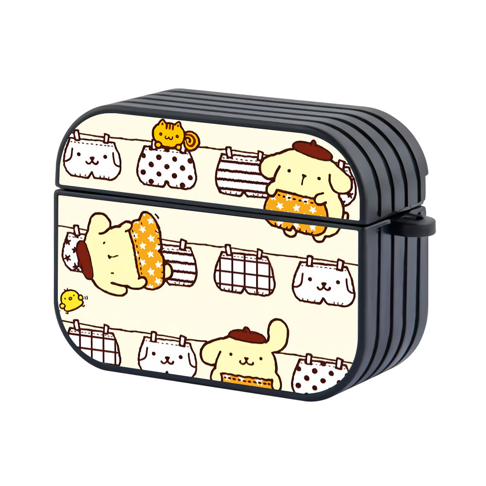 Pompompurin Drying Clothes Daily Hard Plastic Case Cover For Apple Airpods Pro 3 - Ezzystore