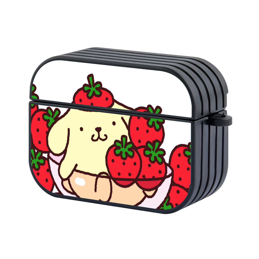 Pompompurin Strawberry Fruit Hard Plastic Case Cover For Apple Airpods Pro 3 - Ezzystore