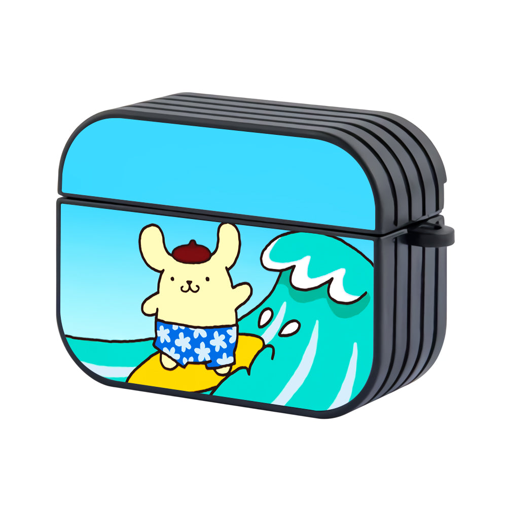 Pompompurin Surfing Style Hard Plastic Case Cover For Apple Airpods Pro 3 - Ezzystore