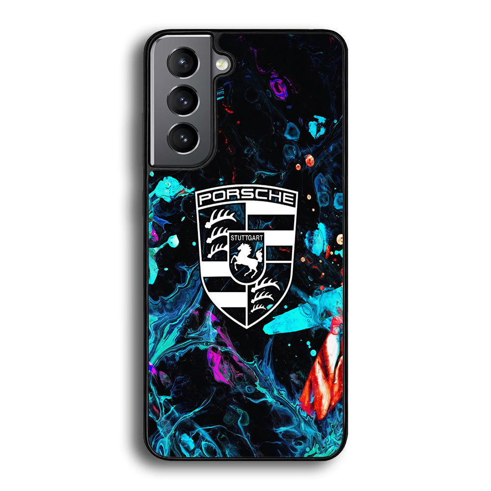 Porsche Logo Marble Samsung Galaxy A16 Case - Ezzystore