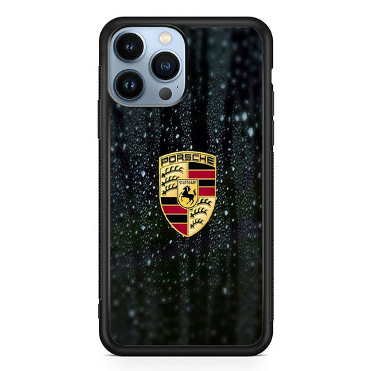 Porsche Logo Watermark iPhone 15 Pro Case - Ezzystore
