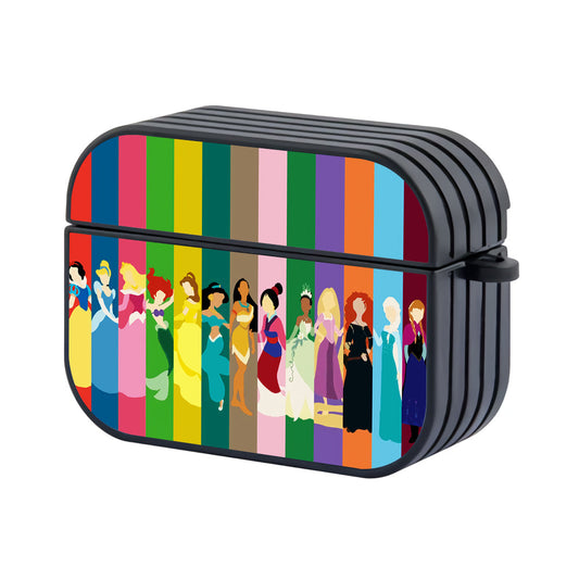 Princess Colorful art Collection Hard Plastic Case Cover For Apple Airpods Pro 3 - Ezzystore