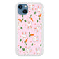 Rabbit Carrot Doodle iPhone 15 Plus Case