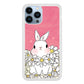 Rabbit Cute Flowers iPhone 15 Pro Max Case