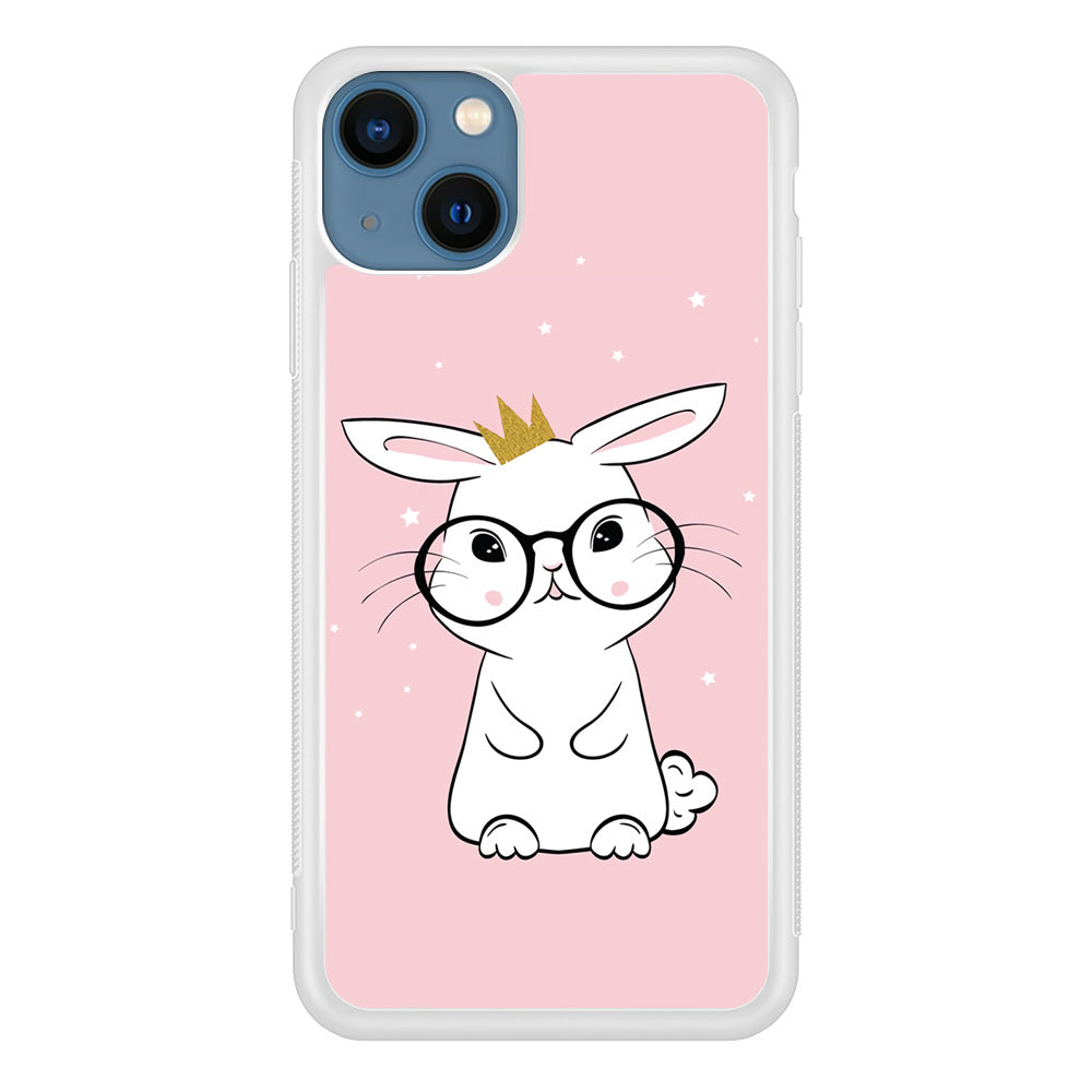 Rabbit Eyeglasses King iPhone 15 Case