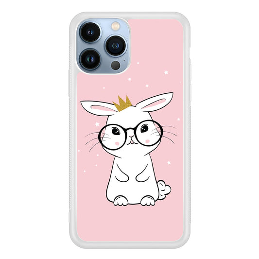Rabbit Eyeglasses King iPhone 15 Pro Case