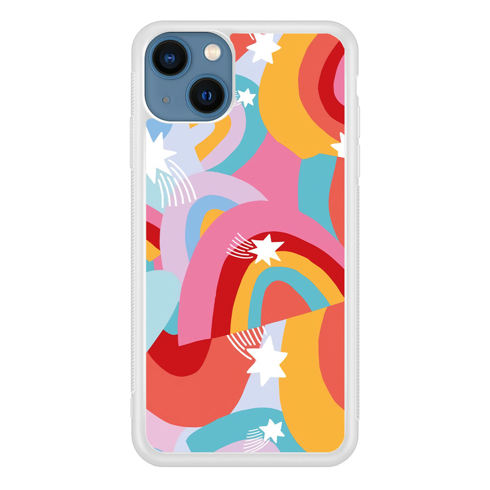 Rainbow Aesthetic Full Colour iPhone 15 Plus Case
