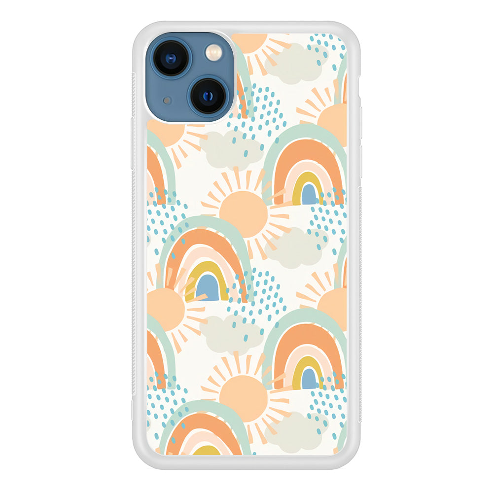 Rainbow Aesthetic Sun iPhone 15 Plus Case