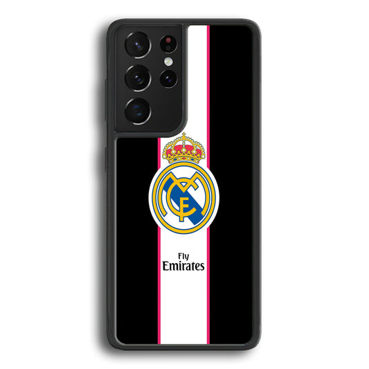 Real Madrid Stripe and Black Samsung Galaxy S24 Ultra Case - Ezzystore