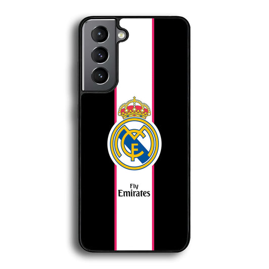 Real Madrid Stripe and Black Samsung Galaxy S22 Case - Ezzystore