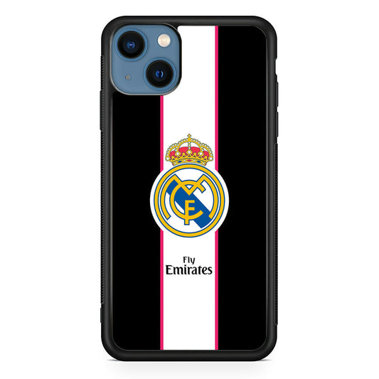 Real Madrid Stripe and Black iPhone 15 Plus Case