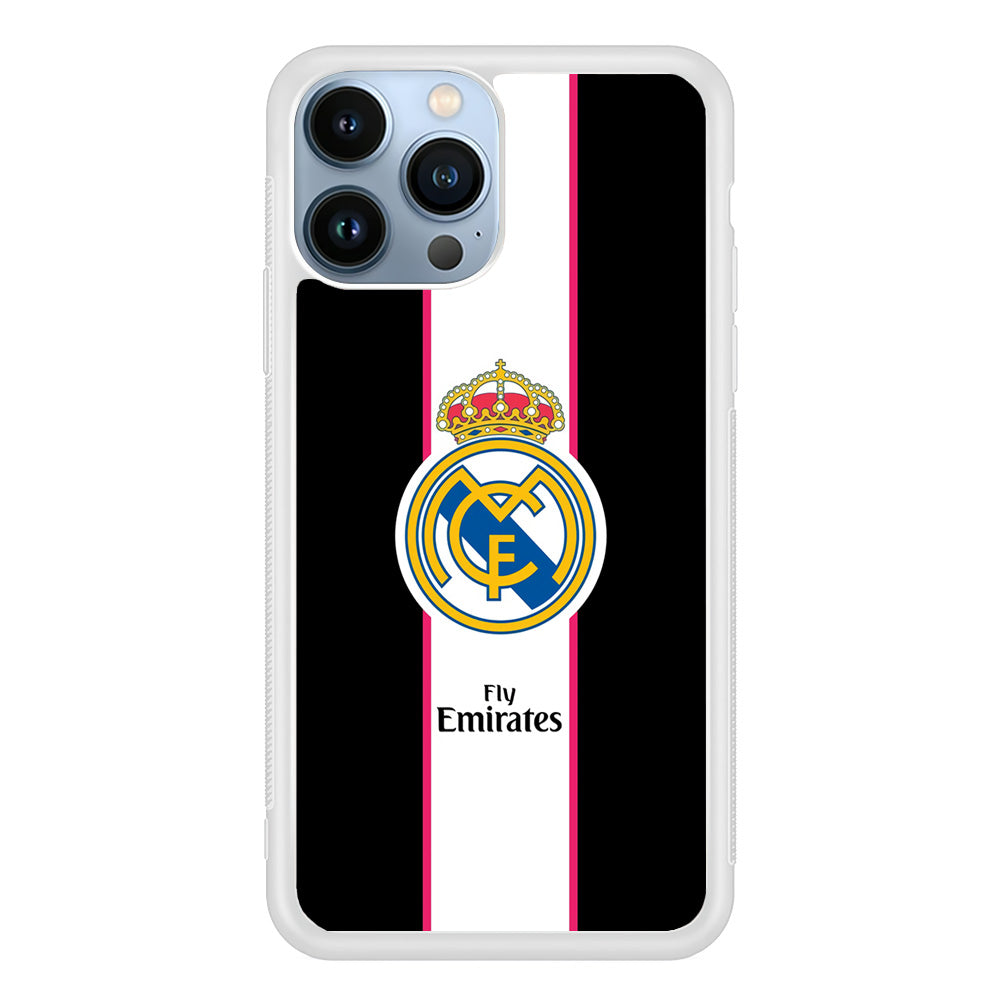 Real Madrid Stripe and Black iPhone 14 Pro Max Case