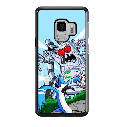 Regular Show Mordecai Battle Rigby Robot Samsung Galaxy S9 Case