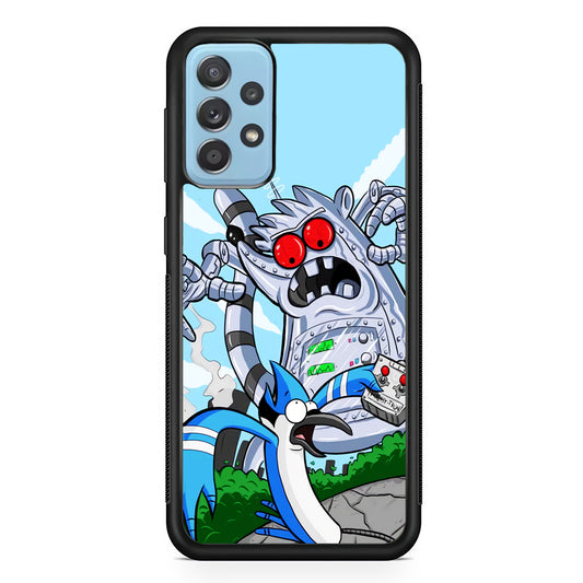 Regular Show Mordecai Battle Rigby Robot Samsung Galaxy A72 Case