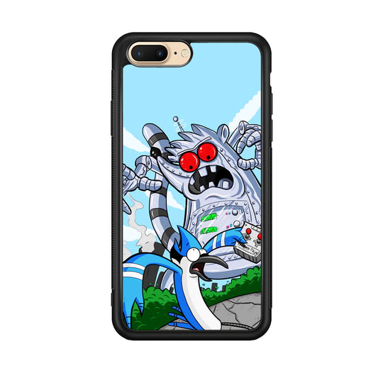 Regular Show Mordecai Battle Rigby Robot iPhone 7 Plus Case