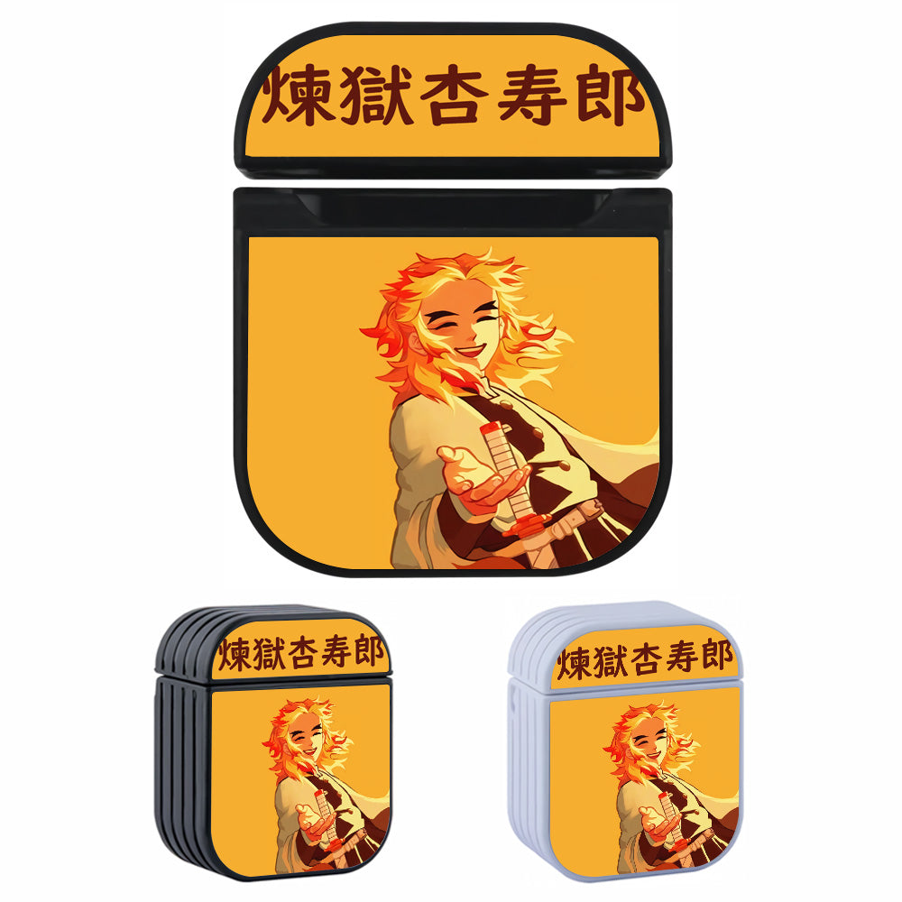 Rengoku Kyojuro Hashira Hard Plastic Case Cover For Apple Airpods