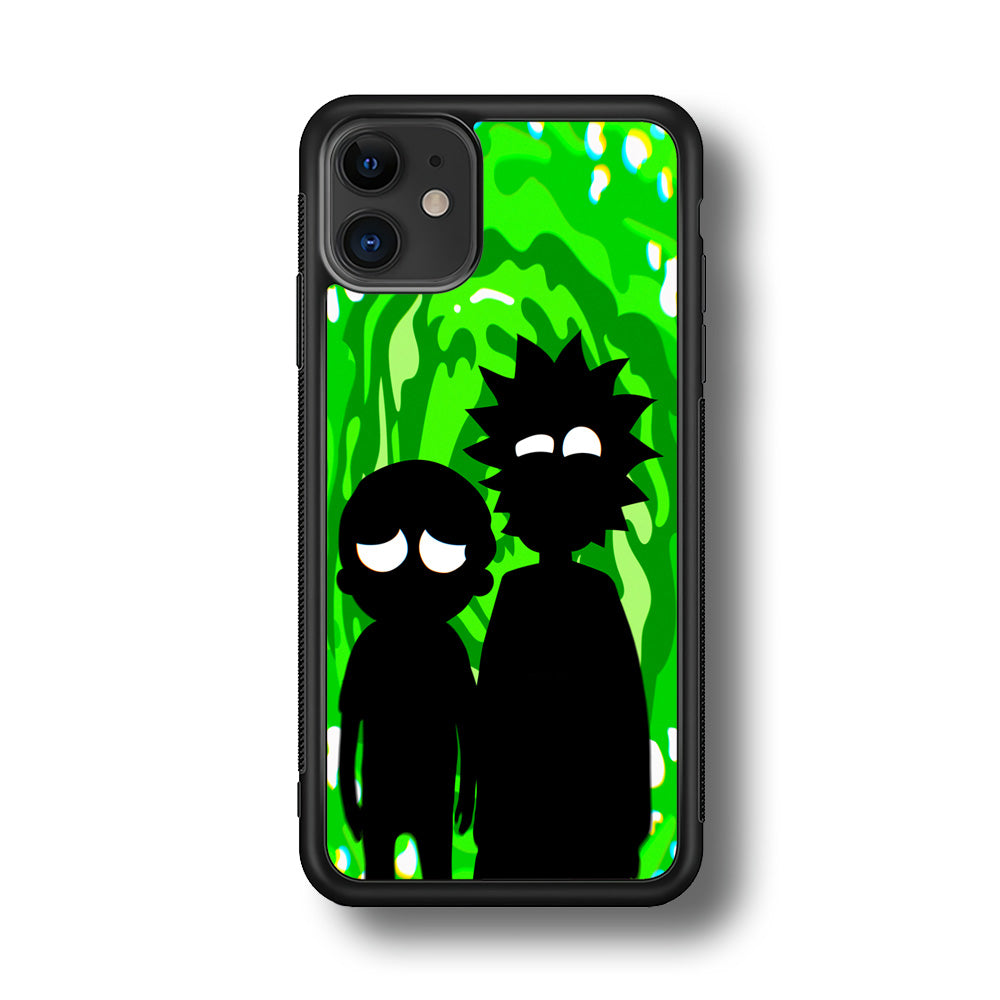 Rick And Morty Silhouette Of Slime iPhone 11 Case