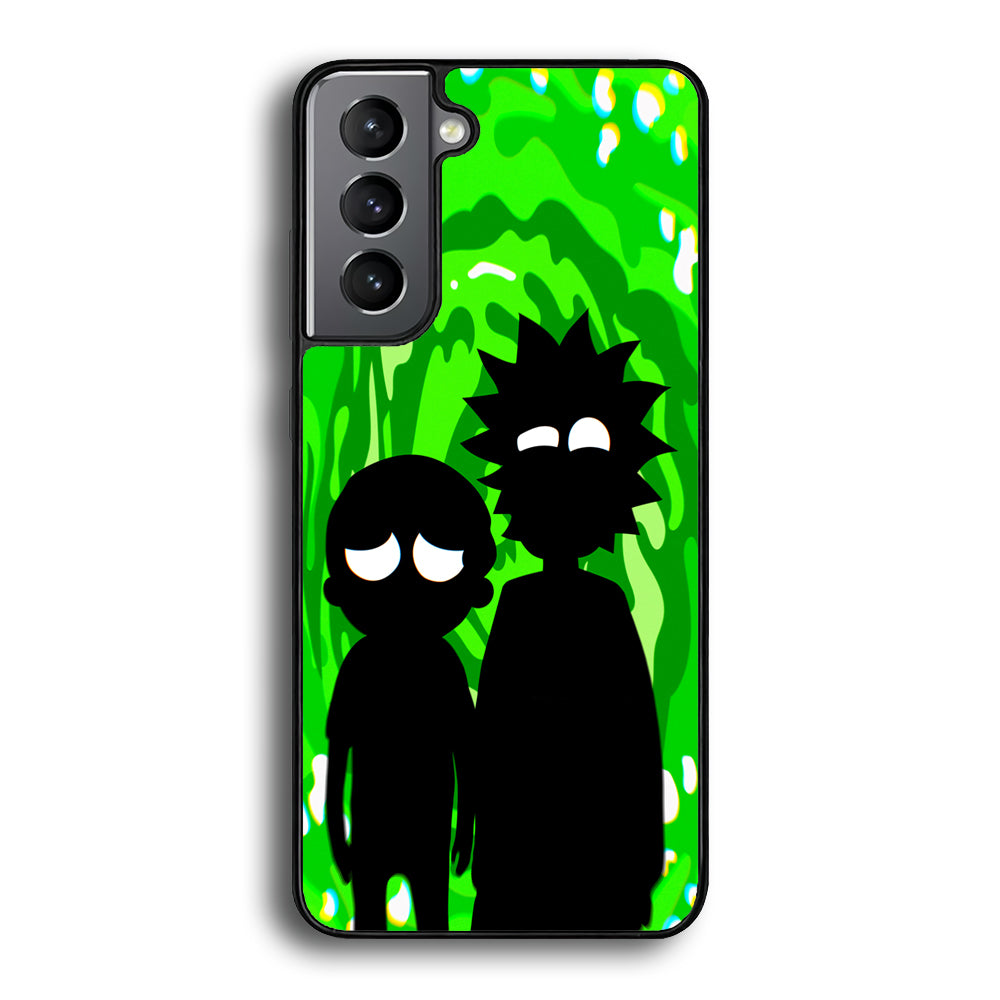 Rick And Morty Silhouette Of Slime Samsung Galaxy S21 Plus Case - Ezzystore