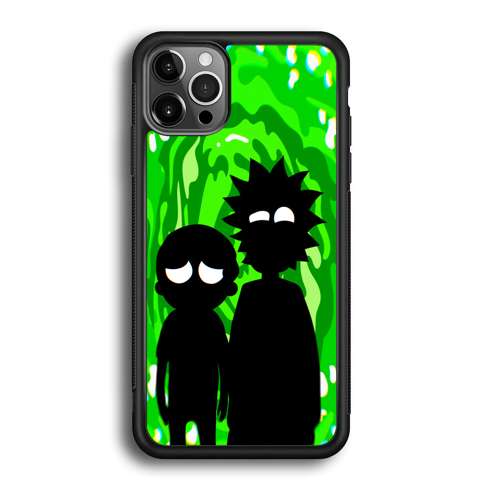 Rick And Morty Silhouette Of Slime iPhone 12 Pro Max Case