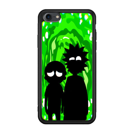 Rick And Morty Silhouette Of Slime iPhone 8 Case