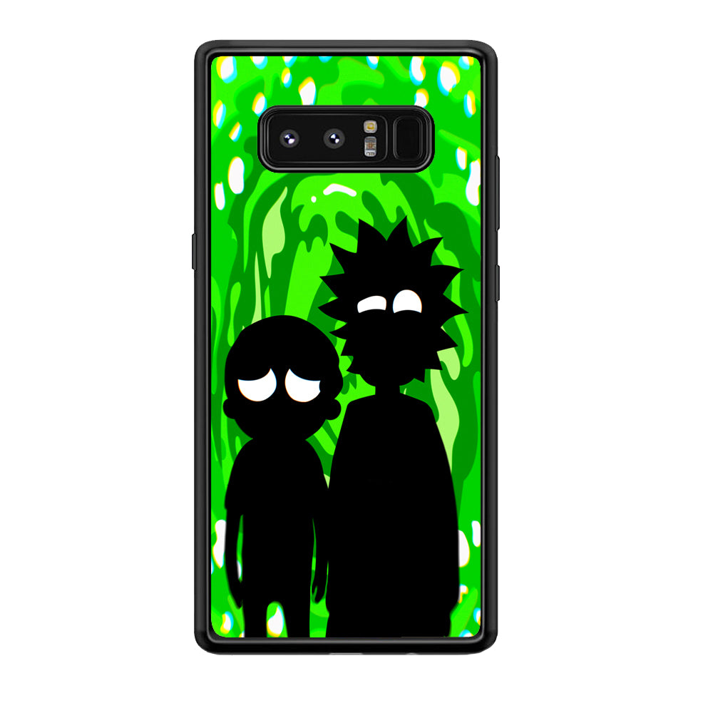 Rick And Morty Silhouette Of Slime Samsung Galaxy Note 8 Case