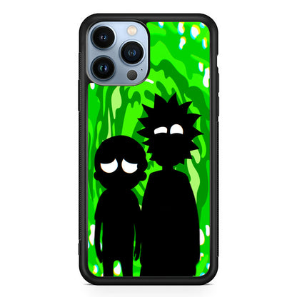 Rick And Morty Silhouette Of Slime iPhone 15 Pro Case