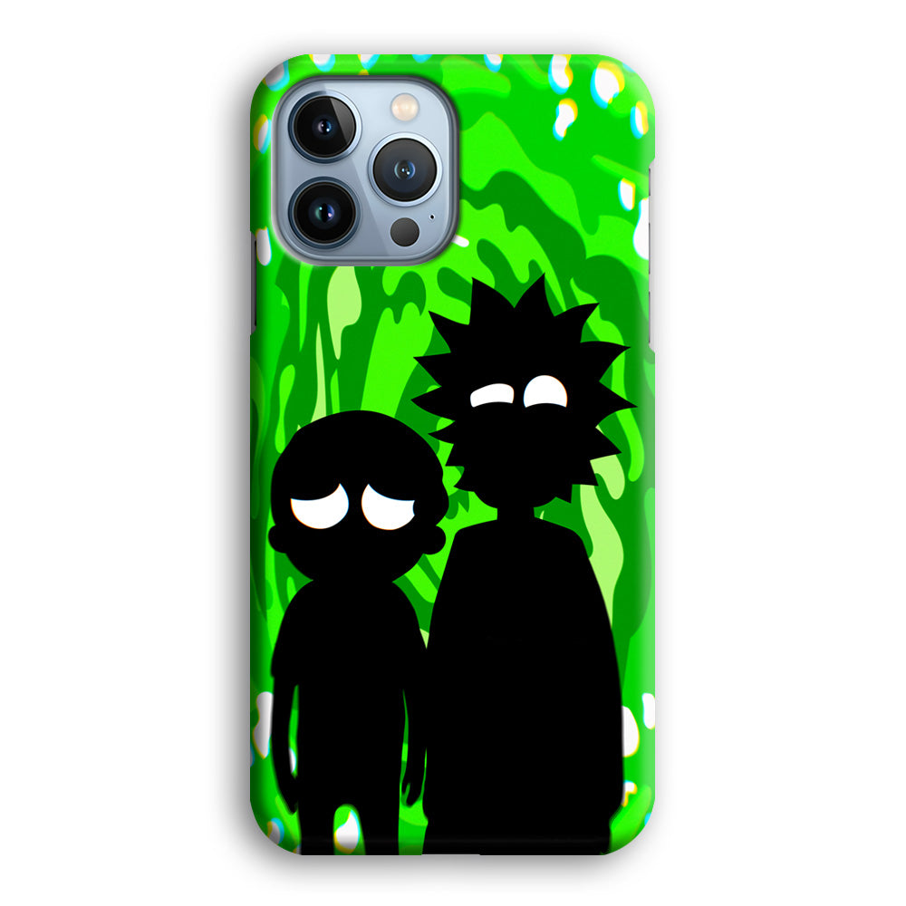 Rick And Morty Silhouette Of Slime iPhone 13 Pro Max Case