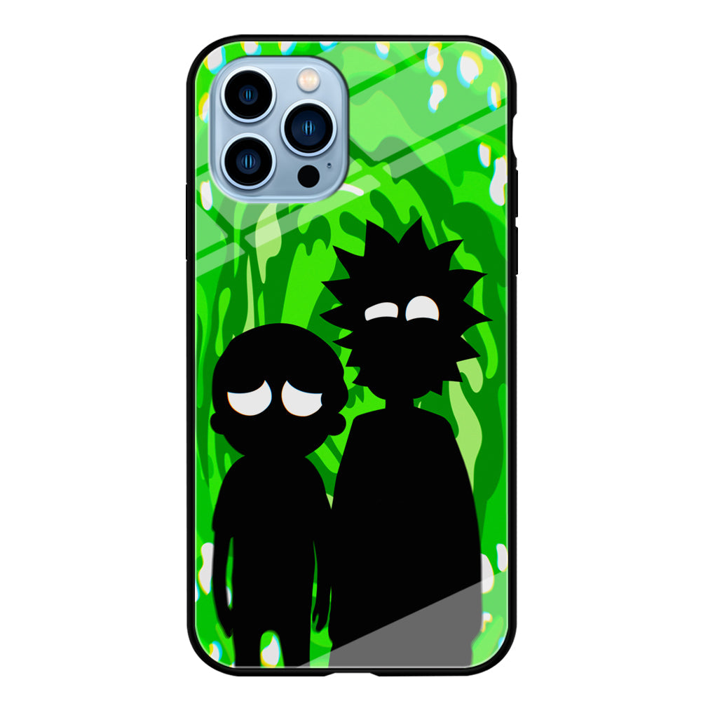 Rick And Morty Silhouette Of Slime iPhone 15 Pro Case