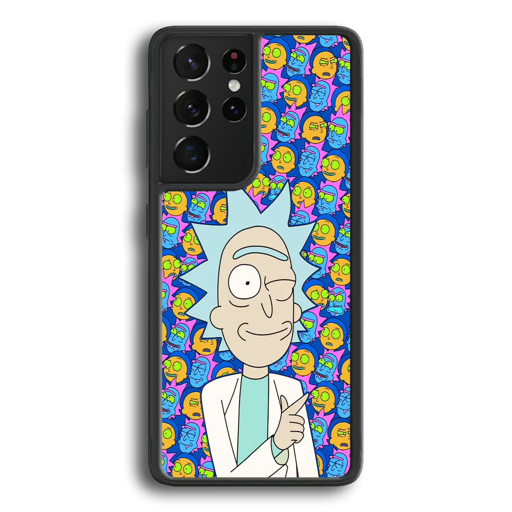 Rick Feel Happy Samsung Galaxy S22 Ultra Case - Ezzystore