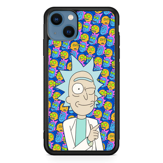 Rick Feel Happy iPhone 15 Plus Case