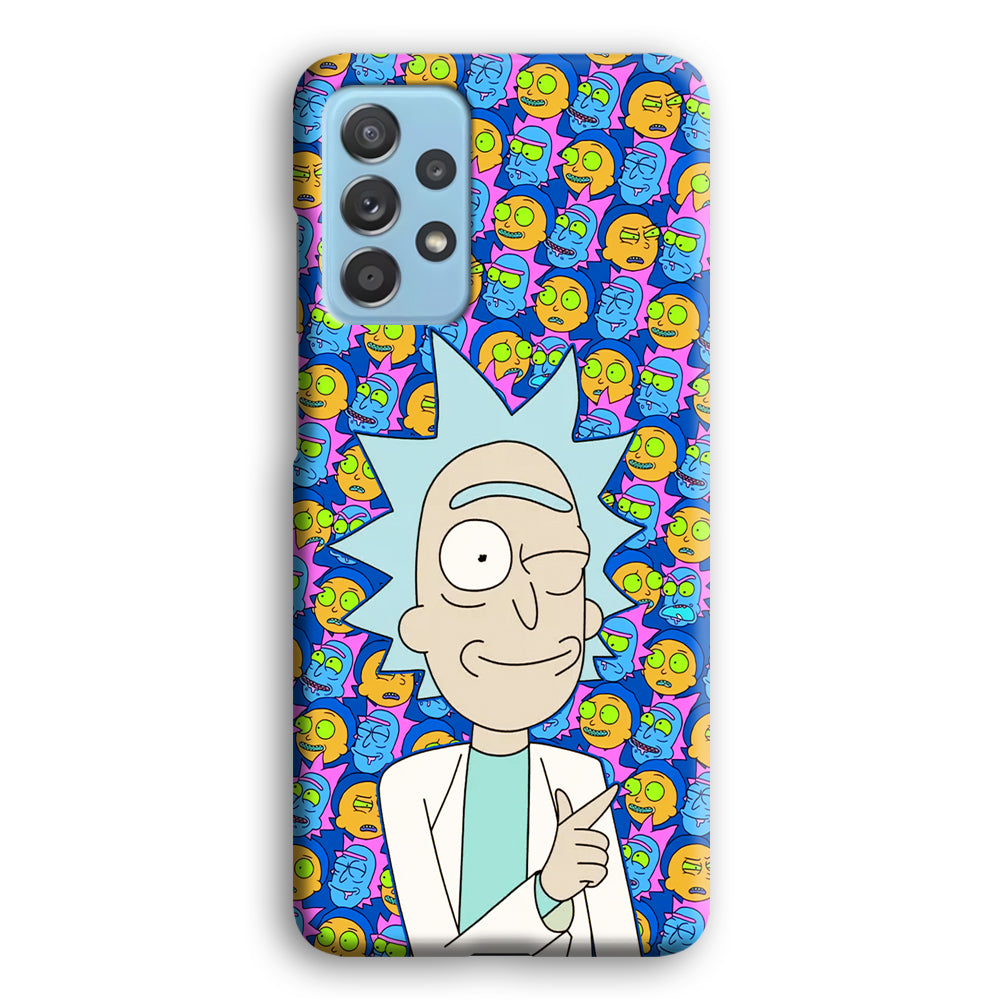 Rick Feel Happy Samsung Galaxy A72 Case