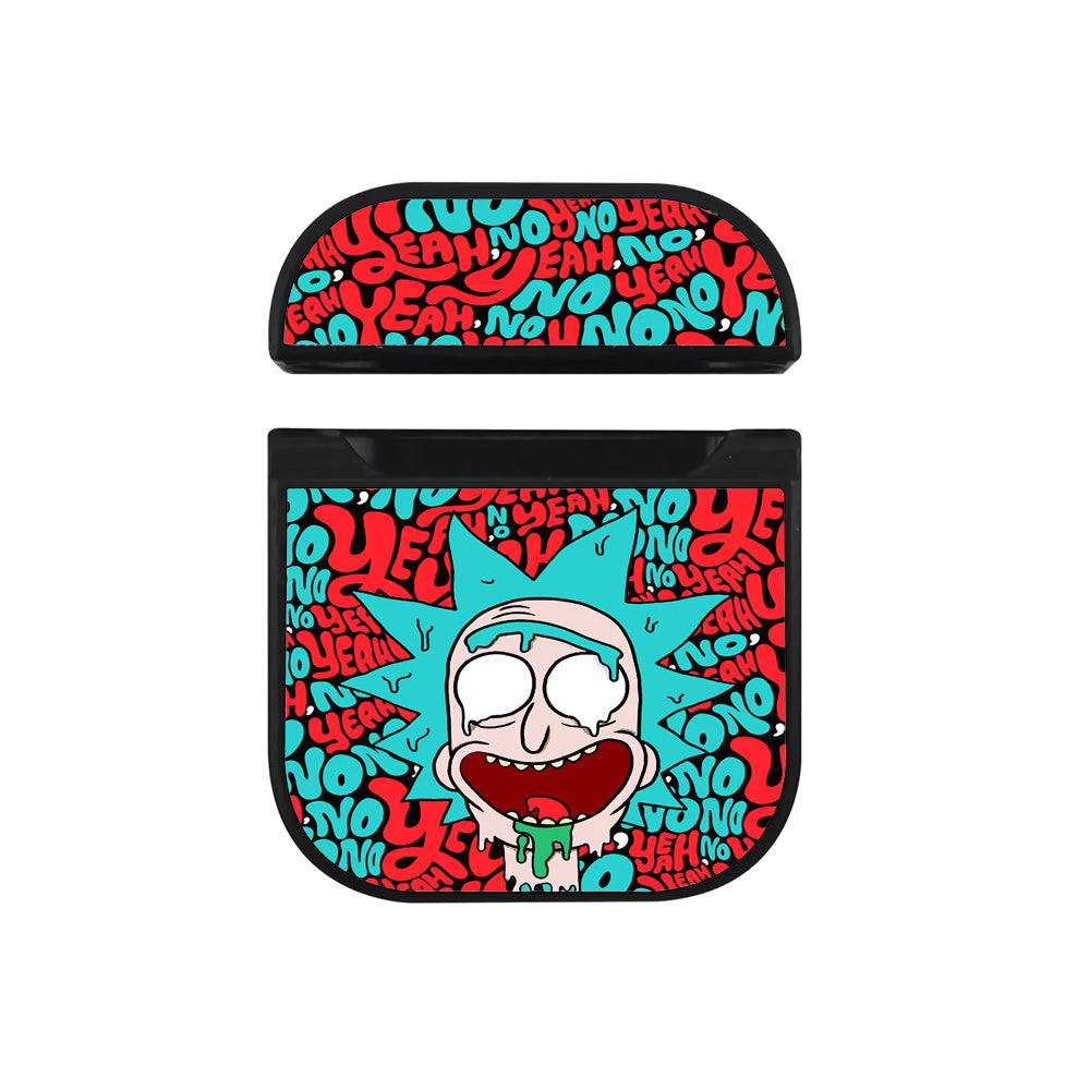 Rick Head And Word Hard Plastic Case Cover For Apple Airpods