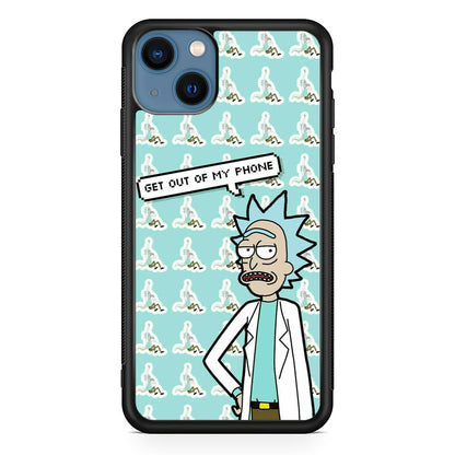 Rick And Morty Meme About Phone iPhone 15 Plus Case