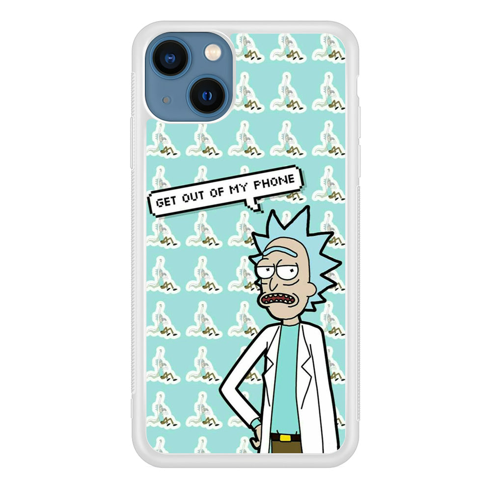 Rick And Morty Meme About Phone iPhone 15 Plus Case