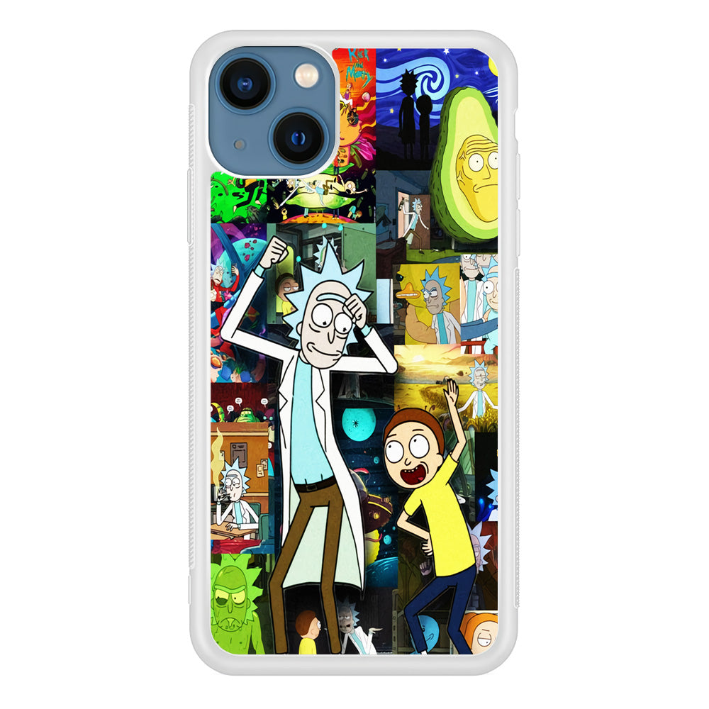 Rick and Morty Dance In Collage iPhone 14 Case