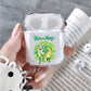 Rick and Morty Portal Protective Clear Case Cover For Apple Airpods