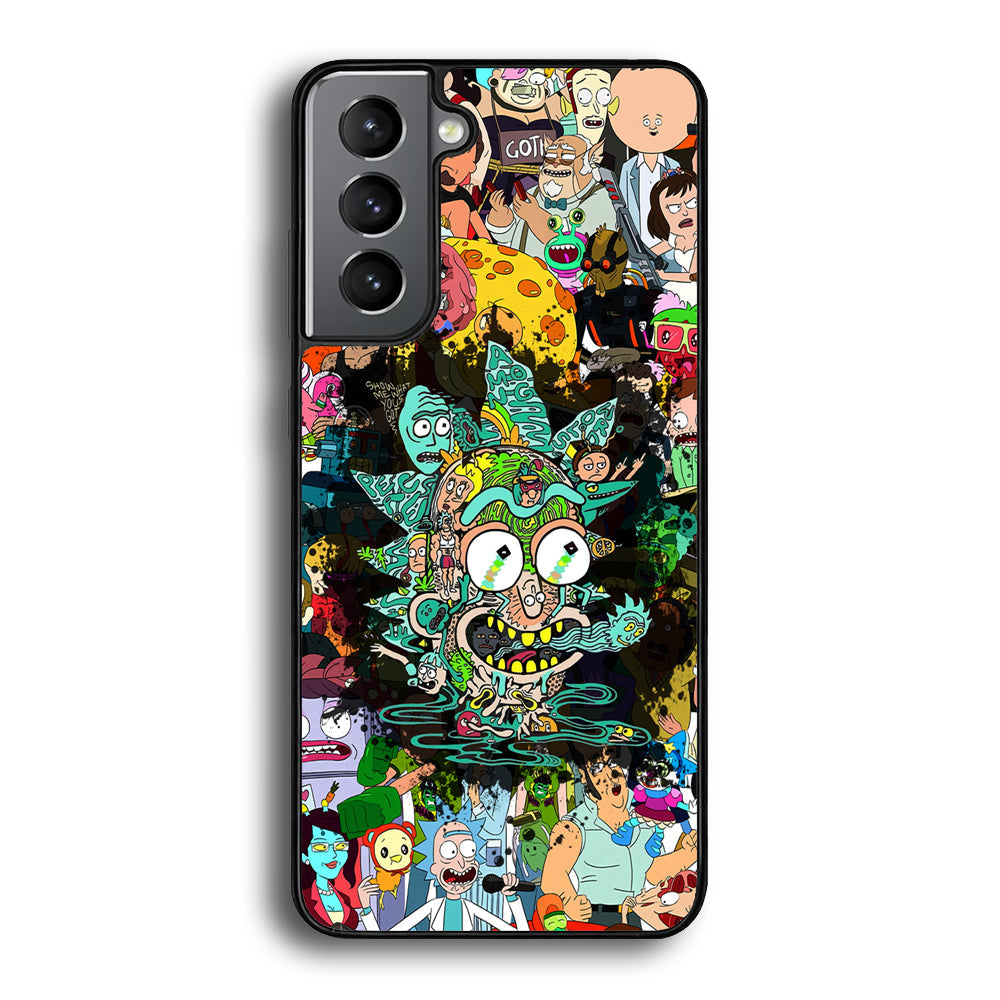 Rick and Morty Thoughts Inside People Samsung Galaxy S24 Case - Ezzystore