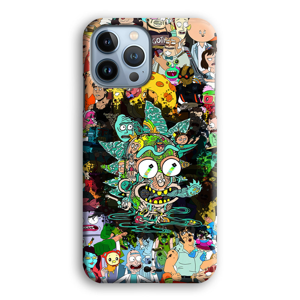 Rick and Morty Thoughts Inside People iPhone 14 Pro Max Case