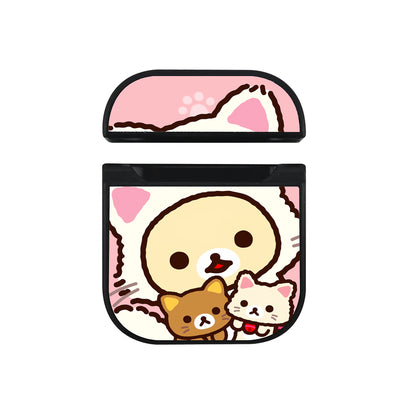 Rilakkuma Korilakkuma Cat Cosplay Hard Plastic Case Cover For Apple Airpods