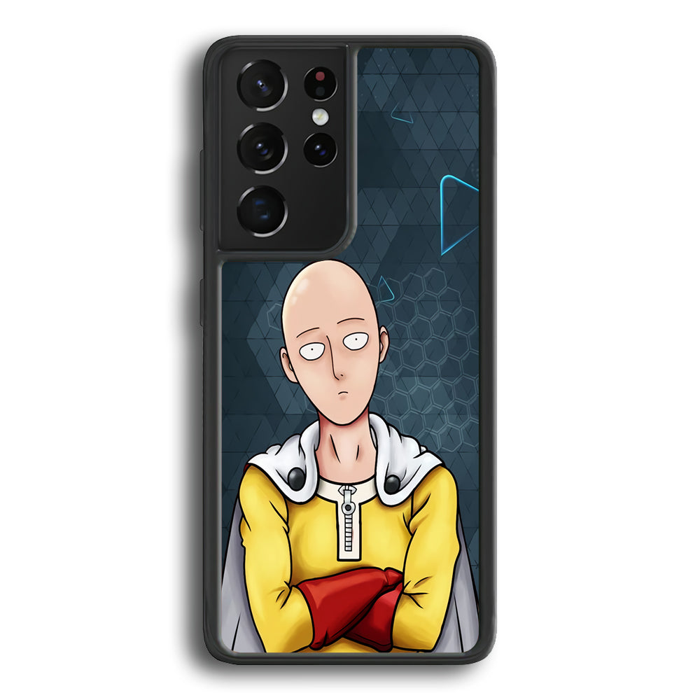 Saitama One Punch Man Angry Mode Samsung Galaxy S23 Ultra Case - Ezzystore